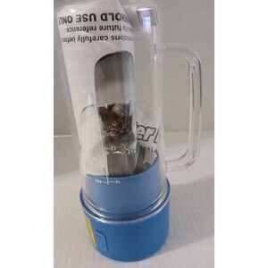 Hy-Impact Better Blender 16 Oz Cordless USB Rechargeable Turbo Power No Box BLUE